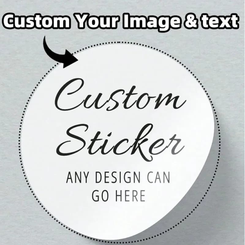 Custom round stickers, personalized labels, stickers can be customized with pictures/logos/text/graphics