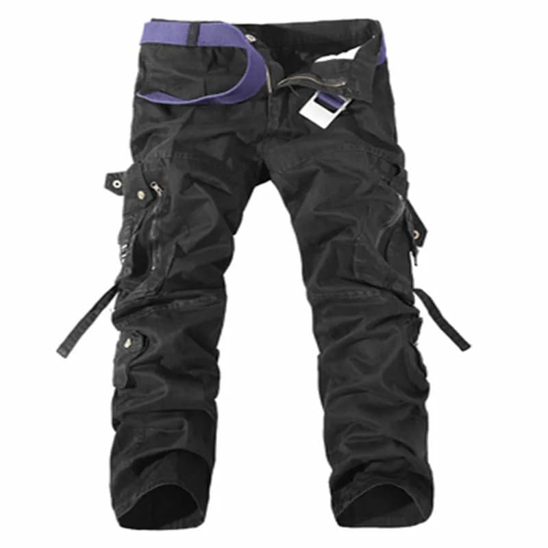 Men Cargo Pants  Mens Cotton ArmyGreen Khaki Pants Male Military Overall Outdoors Tactical Pants Trousers Pantalon Hombre