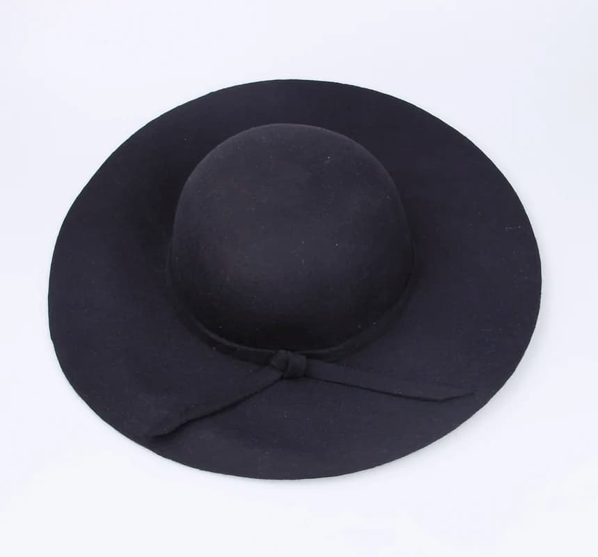 2017 New Hats for Women Vintage Wool Felt Crushable Wide Brim Cloche Floppy  Top Caps