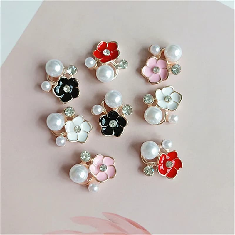 10 PCS Jewelry Accessories DIY Handmade Hair Accessories Clothes Decoration Hole Patch Decoration