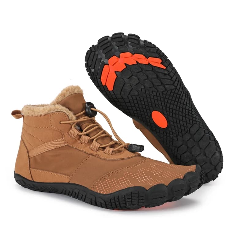 Winter Keep Warm Boots for Men Women Snow Boots Ankle Barefoot Shoes Outdoor Casual Work Shoes Anti-Slip For Trekking Climbing