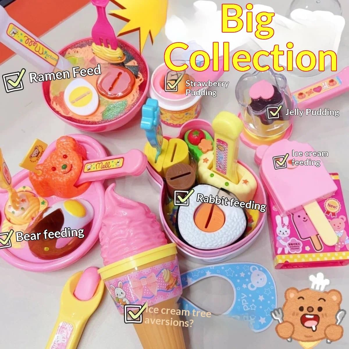 Popular Internet-Famous Toy Set: Ramen Bento Box with Pudding, Realistic Japanese-Style Pretend Play Food for Children