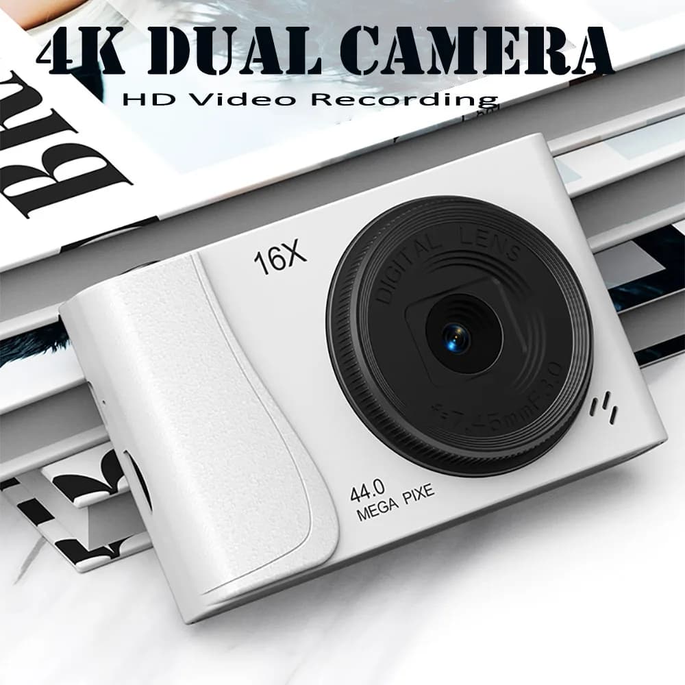 24 Million Pixels 4K Digital Camera Children Camcorder 16x Zoom Compact Cameras Auto Focus for Kids Adult Beginners Photograph
