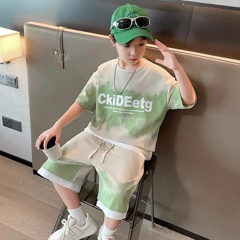 Sportswear Set Boys' Clothes Cartoon Children's Fashion Tops 2025 New Clothing Kid Costume Shorts for Boy Tracksuit Korean Sets