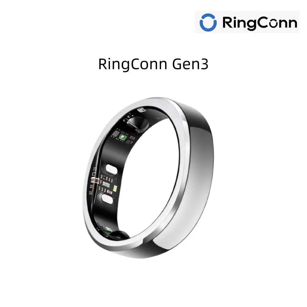 RingConn Gen 3, Smart Ring with Vascular Trends,  Vibration Alerts, Sleep, Fitness & Heart Rate, 14-Day Battery Life