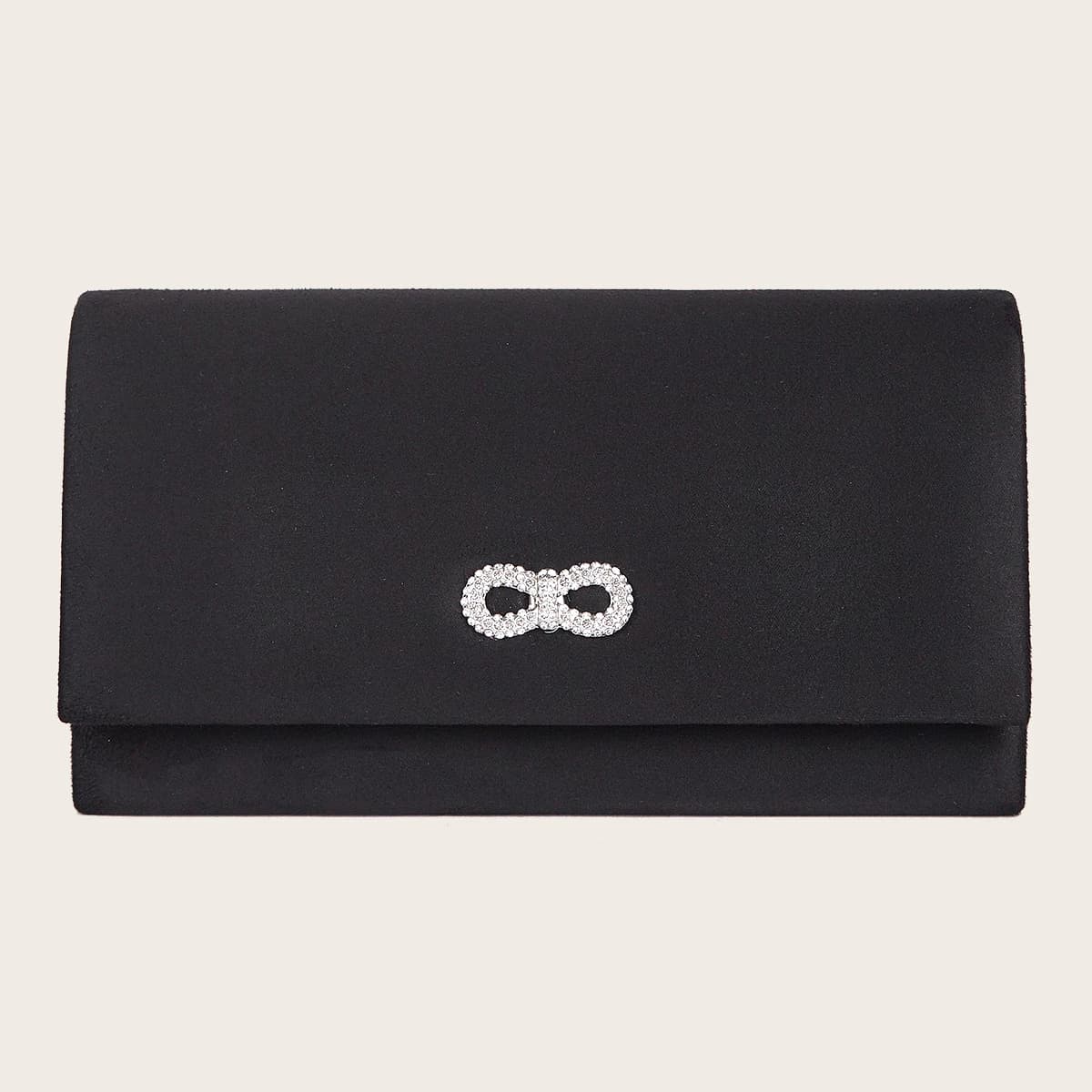 Women's Handbag Black Luxury Evening Clutch Bag Fashion Chain Shoulder Bag Prom Party Long Purse Bag