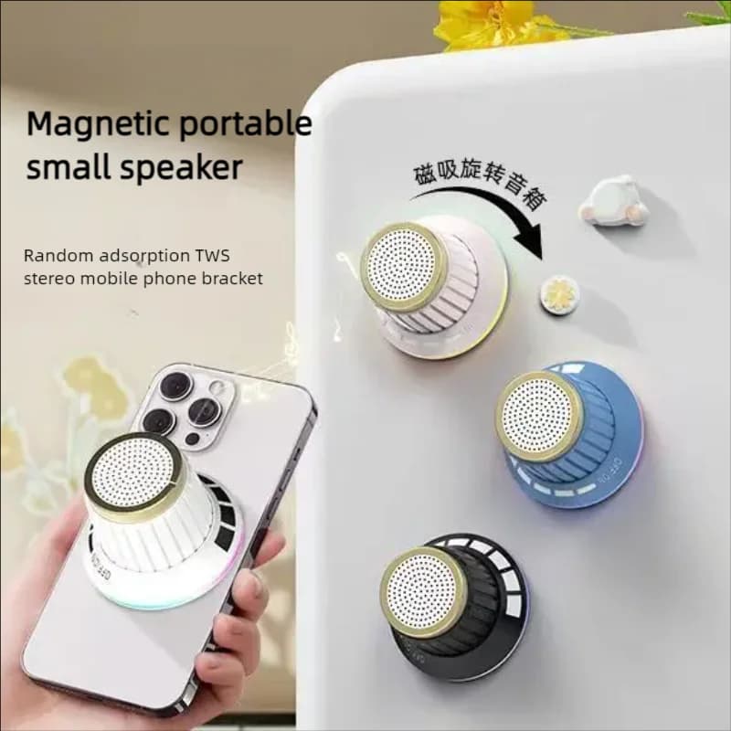 Portable Bluetooth Speaker With Colorful LED Light Music Stereo Surround Mini Audio Player Speaker Microphone Turn Adjust Volume