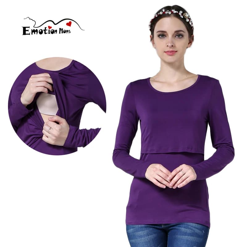 Maternity Clothes Nursing Top Breastfeeding T-shirt Pregnancy Clothing For Pregnant Women Fashion Maternity Tops Free Shipping