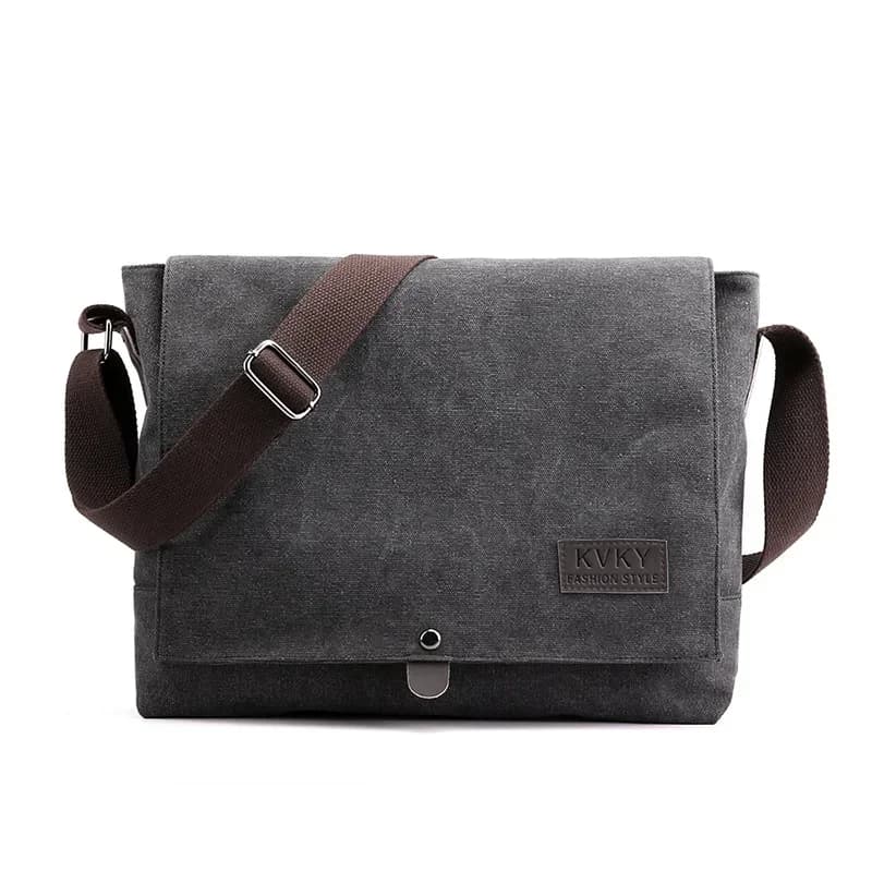 New Fashion Cross Body Bag New Men Canvas Crossbody Shoulder Messenger Bags Man Casual Solid Multi Function Portable Male Bag