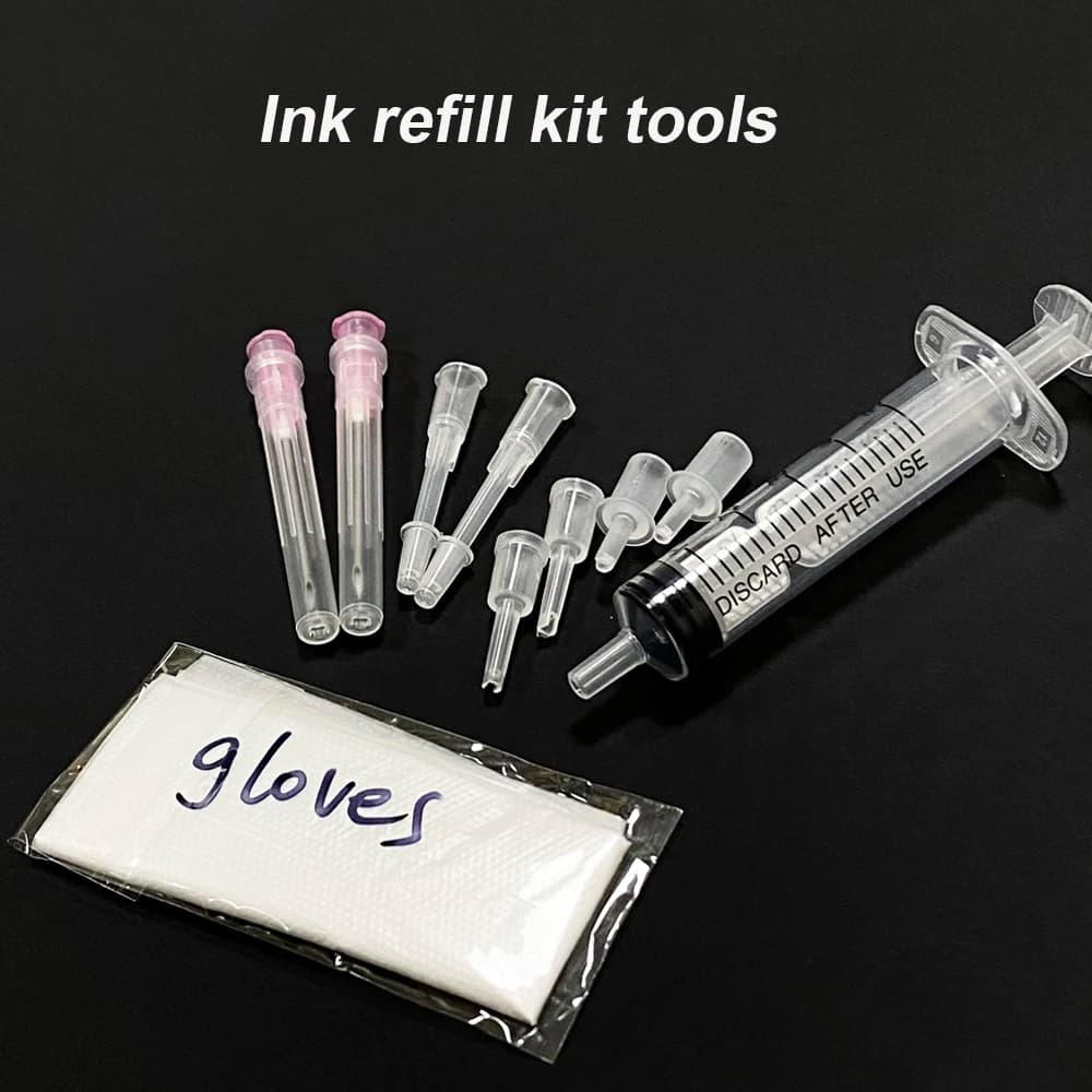 Ink refill kit tools with  syringe For HP Epson brother Original inkjet cartridge CISS printer part Ink cartridge supply