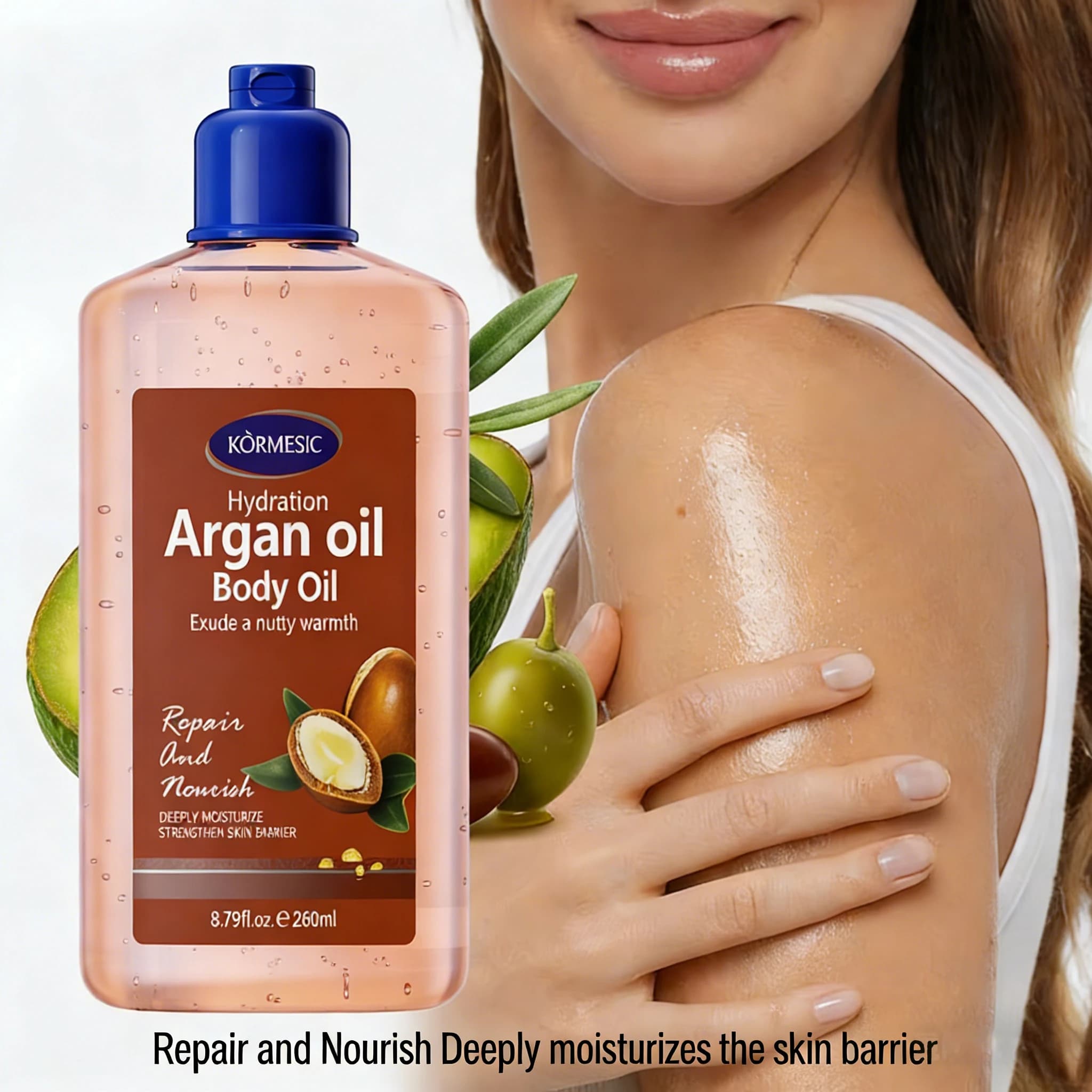 260ml Moisturizing Body Oil Brightens Skin Suitable For All Skin Types Nourishes Moisturizes Skin Enhances Smoothness Skin Care