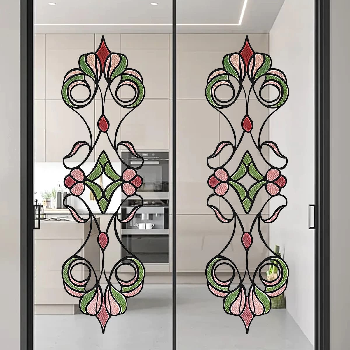 Abstract Geometric Pattern Wall Stickers for Door Bedroom Decoration Wall Decals Kids Home Decor Accessories Living Room