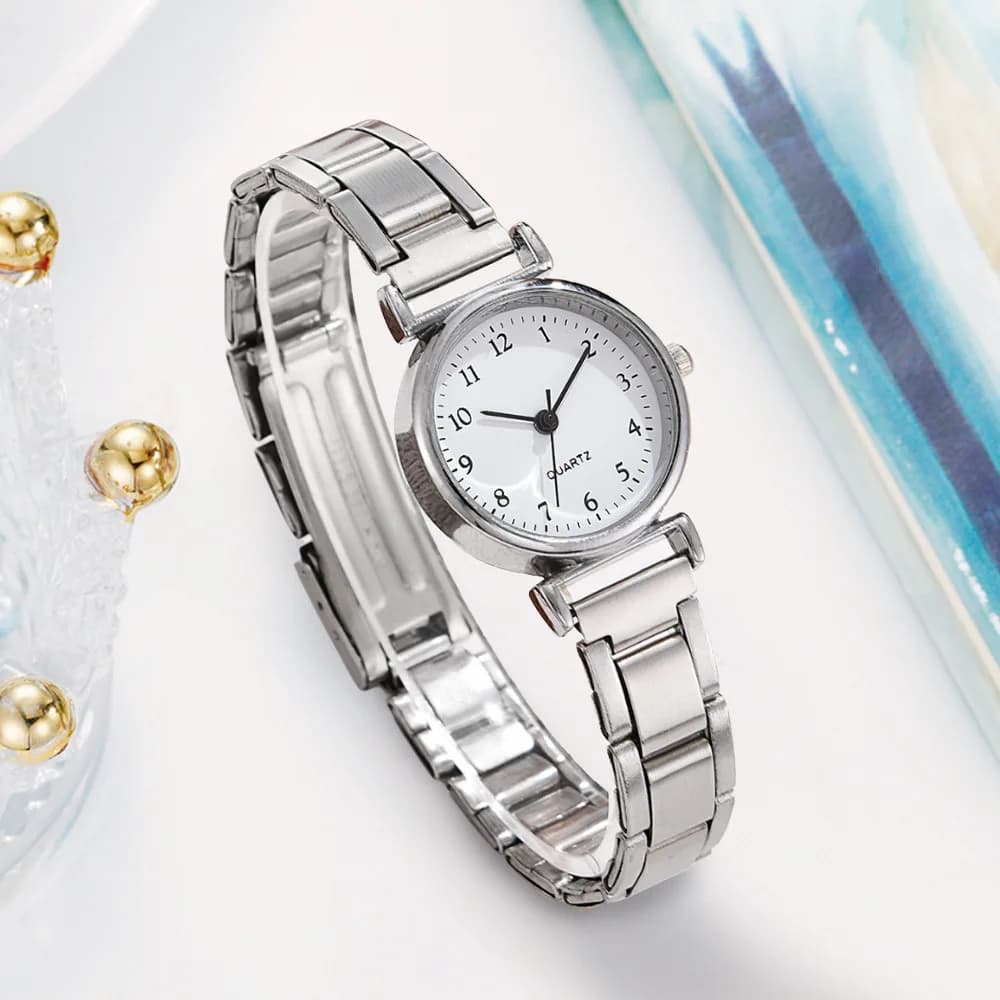 Silver Bracelet Watch For Women Small Dial Luxury Ladies Wristwatch Steel Elegant Quartz Female Clock Fashion Gift reloj mujer