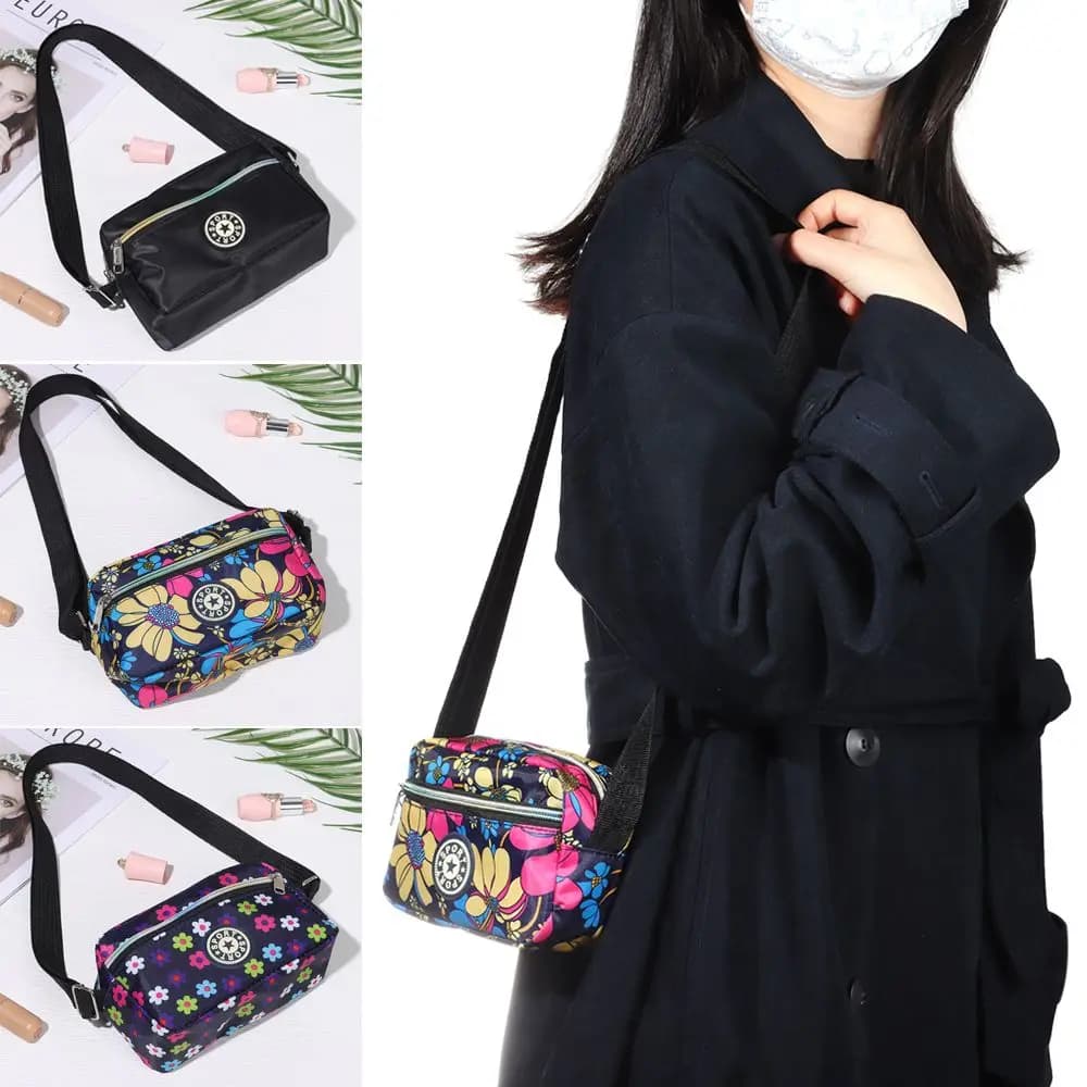Women Shoulder Bag Feminina Square Handbags Casual Tote Crossbody Fashion Nylon Shopping Messenger Bag Purse