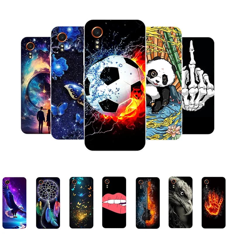For Samsung Galaxy Xcover 7 Case Football Soft TPU Silicone Back Cases For Samsung Xcover 7 Phone Cover Xcover7 etui Fundas