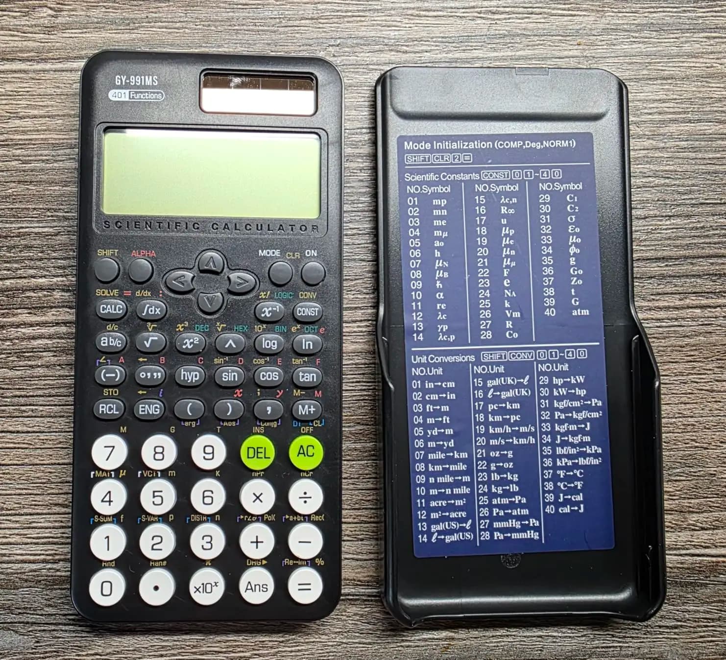 School Scientific Calculator 991MS 401 Calculation Functions Ideal for Junior High Secondary School College Student Study Exam