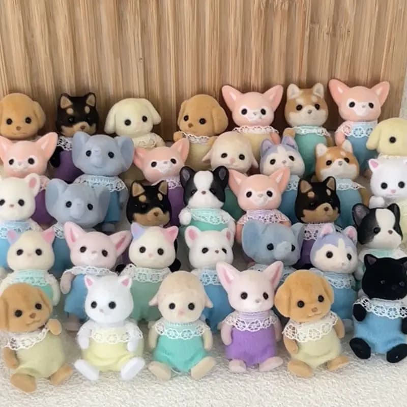 Toy for Girl Figures Anime Kids Toys for Girls Cute  Kitchens   Forest Family Mini Ornaments Girl Child Toy Gift Sets