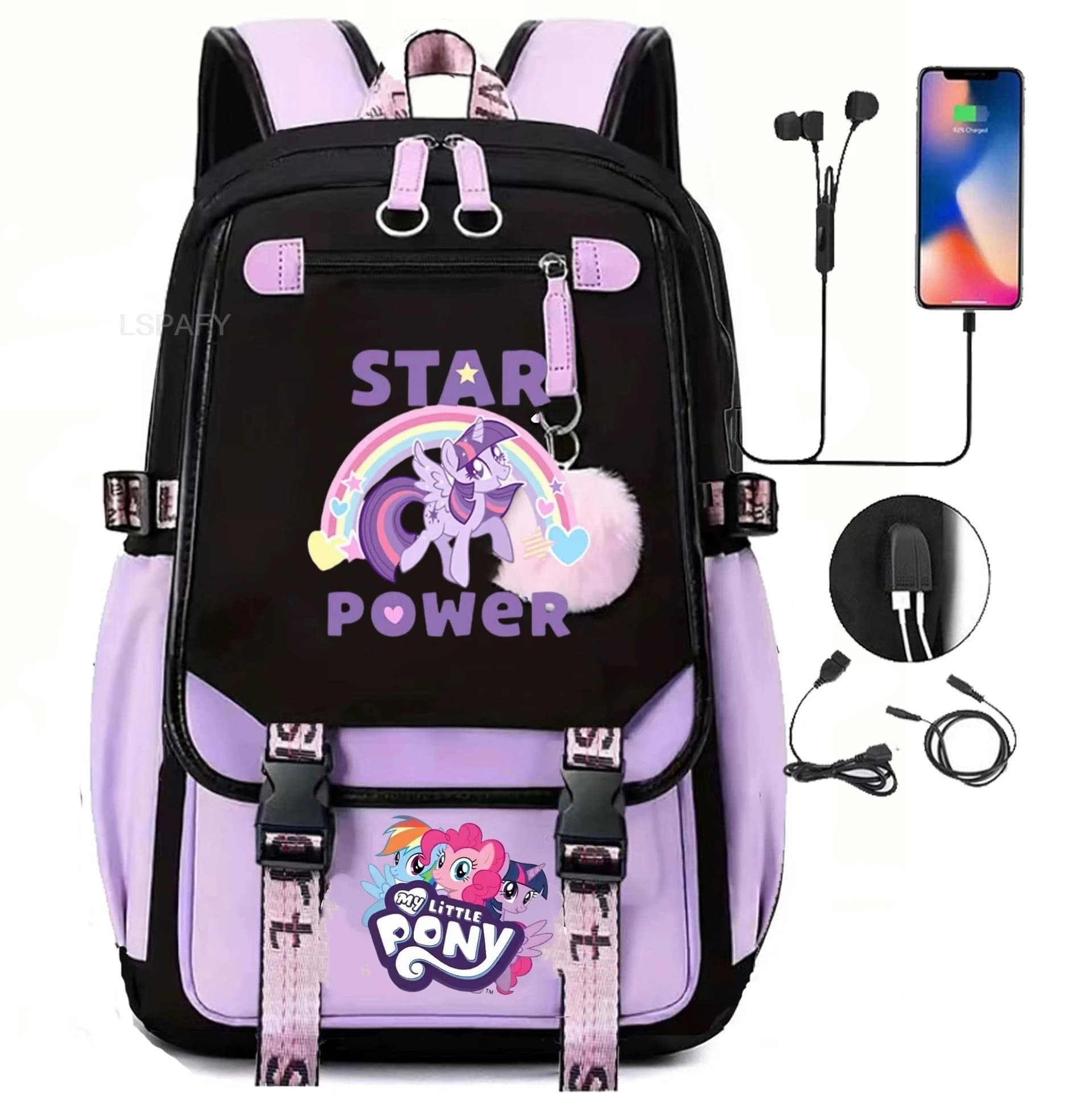 My Little Pony SchoolBags Fashion Boys Girls Backpack Rucksack Casual Travel Multipocket Book Bags New Semester Gift