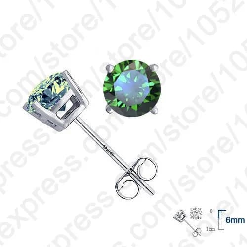 925 Silver  Stud Earrings Fashion Jewelry For Decoration Trendy Style Austrian Crystal Women Girls Party Engagement