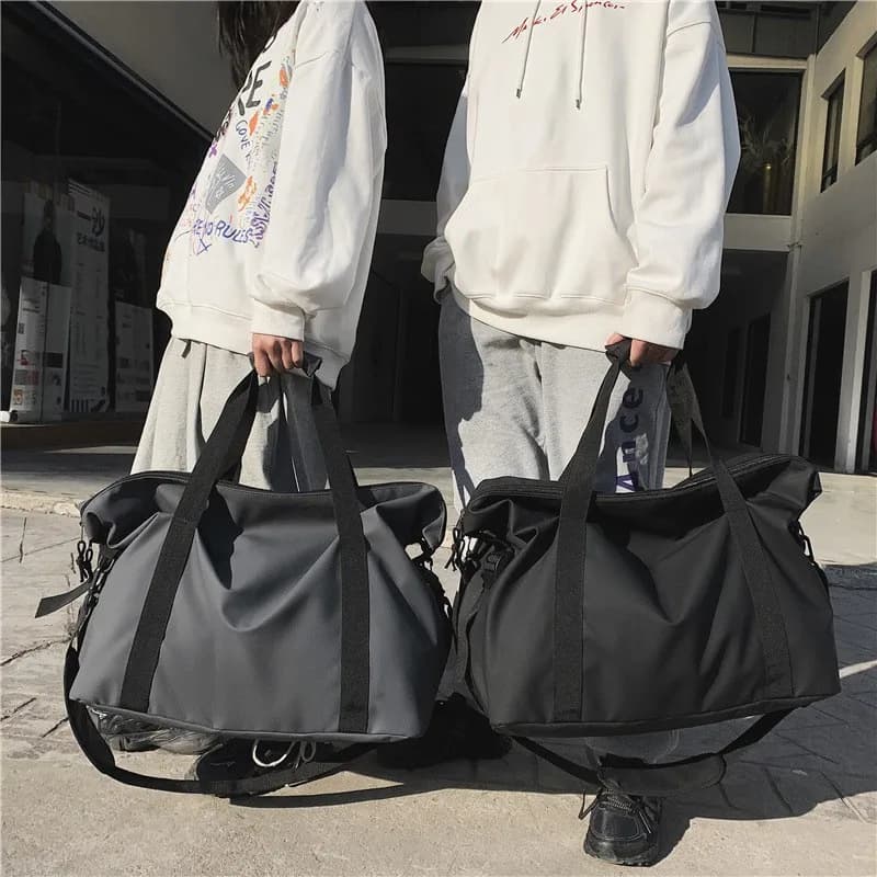 Travel Gym Bags for Men and Women Large Capacity Shoulder Bag Simple Luggage Bag Sports Fitness Swimming Training Handbag