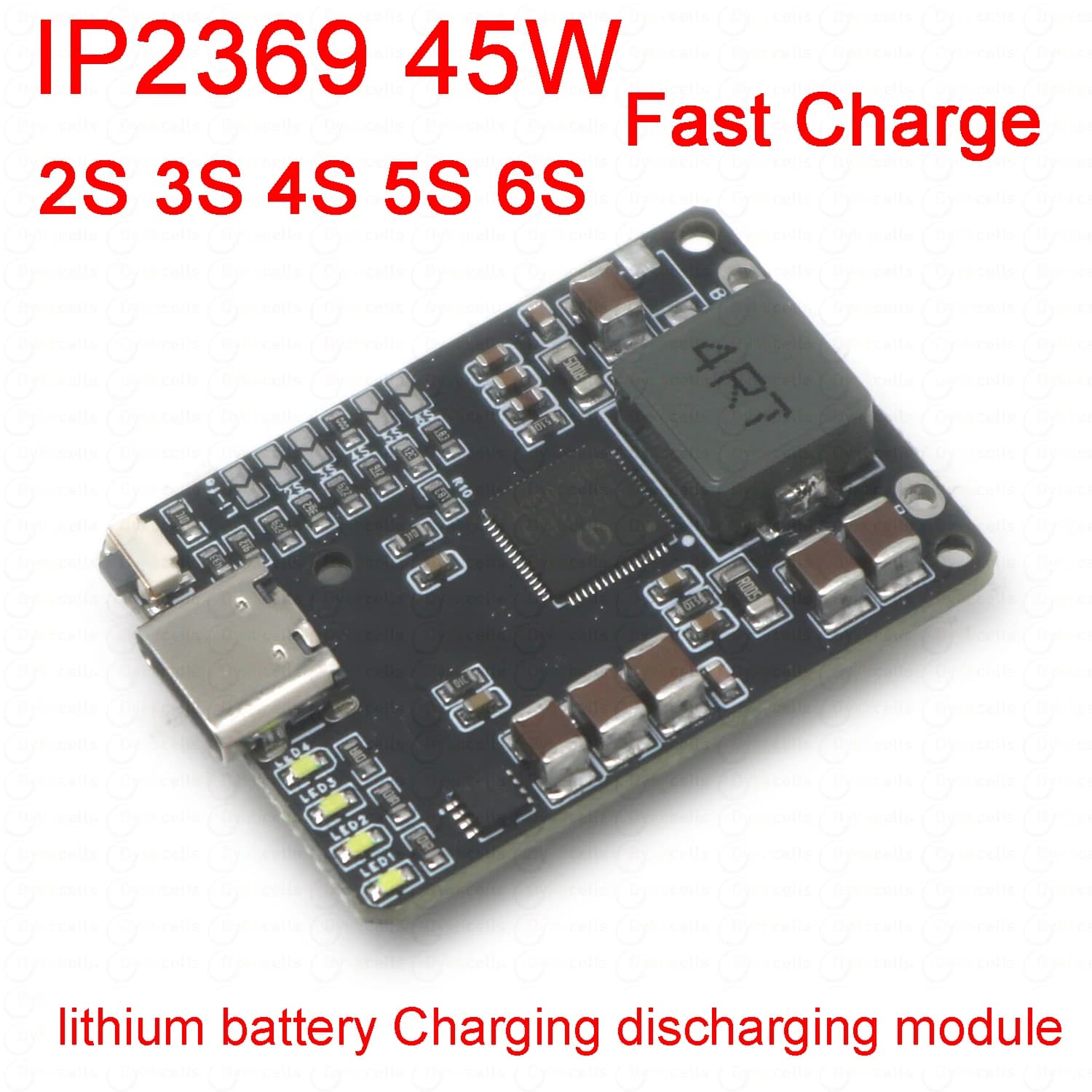 IP2369 45W 2S~6S Lithium Battery Charging Discharging BMS 3S 4S 5S Li-ion/LiFePO4 Batteries Charger for Power Banks Drone Charge