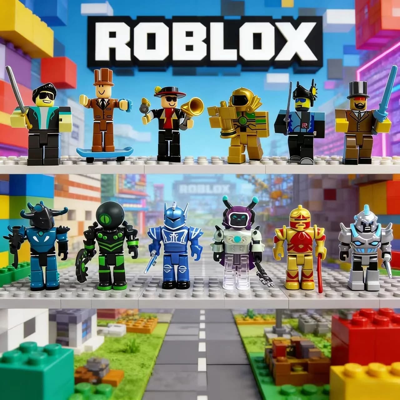 New Roblox Game Virtual Figures Toy Set Collection Doll PVC Model Anime Figuras Desktop Decor Toys