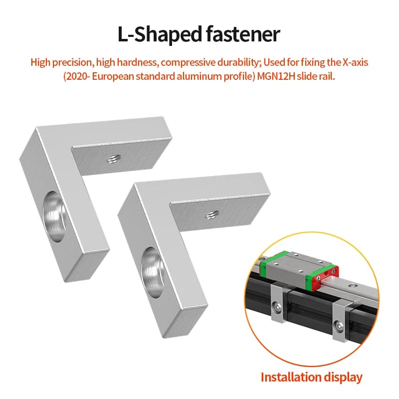 3D Printer Parts Ender3 /Cr10 X/Y Axis Upgrade Kit  Linear Rails Fixed Fittings L Type