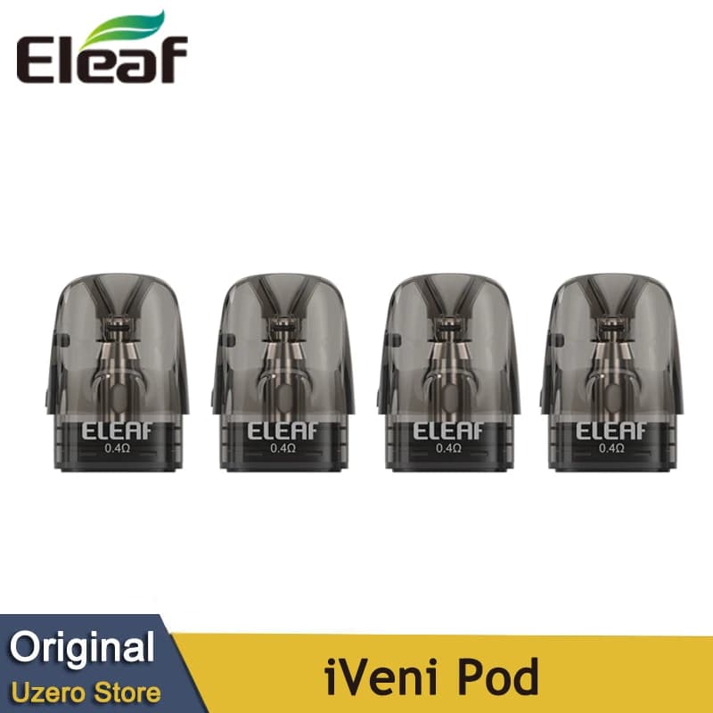 4pcs/box Original Eleaf iVeni Pod Cartridge 2ml SideTop Filling 0.4/0.6/0.8/1.2ohm For Electronic Cigarette iVeni / iVeni SE Kit