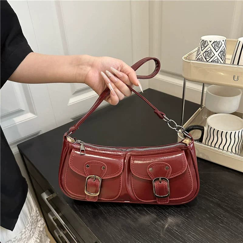 Women's Shoulder Bag Fashion Commuting Armpit Bag Personality Trendy Cool Scooter Bag Small Senior Sense Shoulder Crossbody Bag