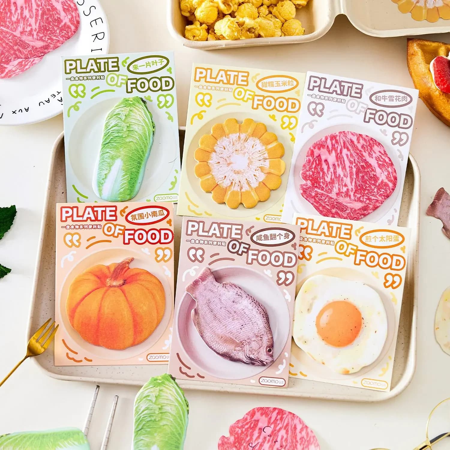 30 Pcs Cute Sticky Notes  Food  Sticky Kawaii Sticky Notes Cute Notepads Pads Self Stick Memo Pad