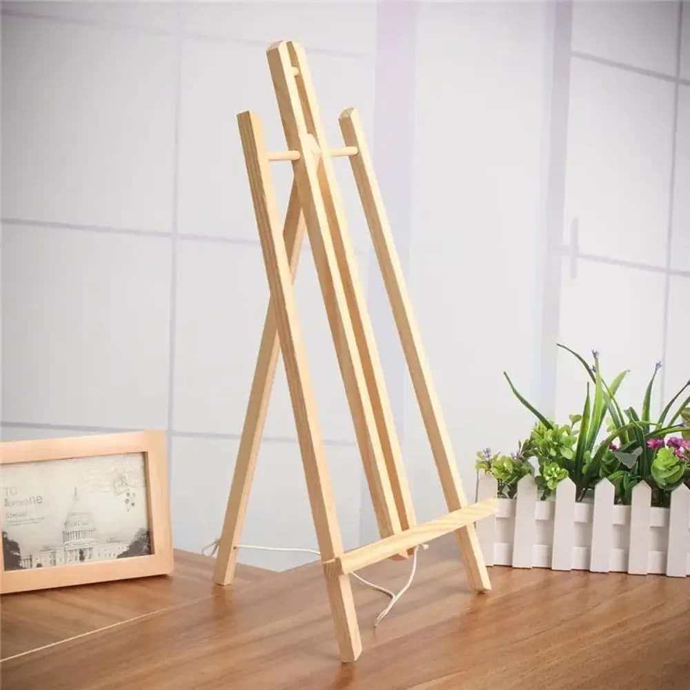 30cm/40cm/50cm Foldable Tabletop Easel Lightweight Portable Wood Drawing Easel Adjustable Art Supply Painting Display Holder