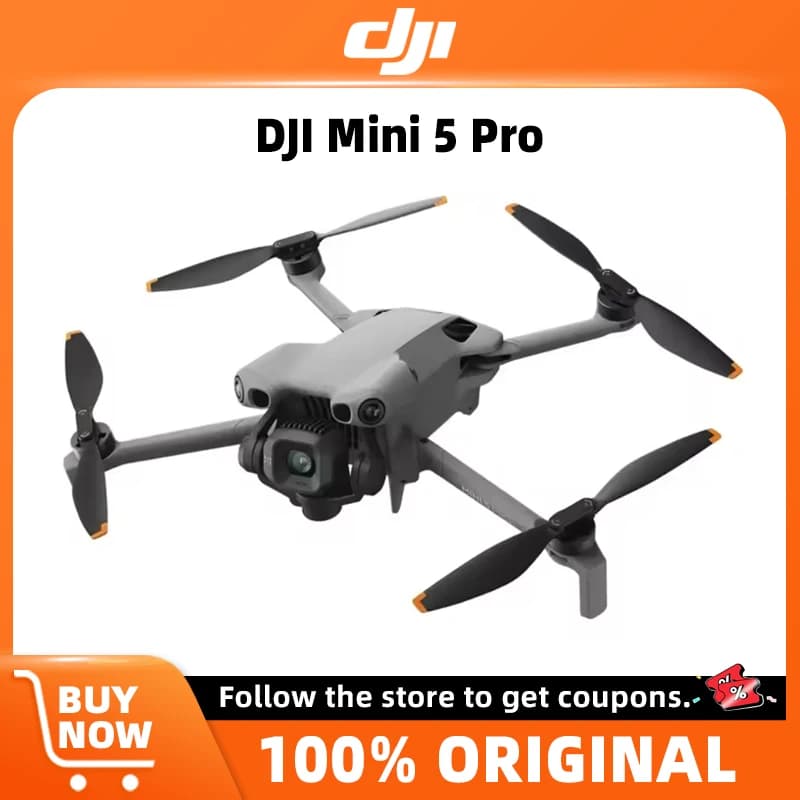 DJI Mini 5 Pro Camera Drone Lightweight and Portable 1-Inch Large CMOS Camera Nightscape Omnidirectional Obstacle Sensing