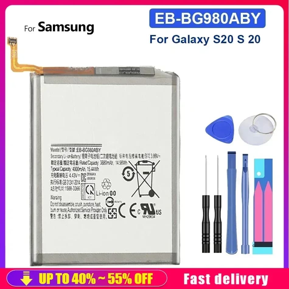 Mobile Phone Batteries EB-BG980ABY 4000mAh For  Samsung Galaxy S20