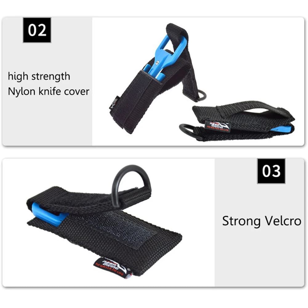 Nylon Spearfishing Secant Equipment Safety Set Diving Cutter Line Emergency Portable  Wear-resistant Outdoor Accessories