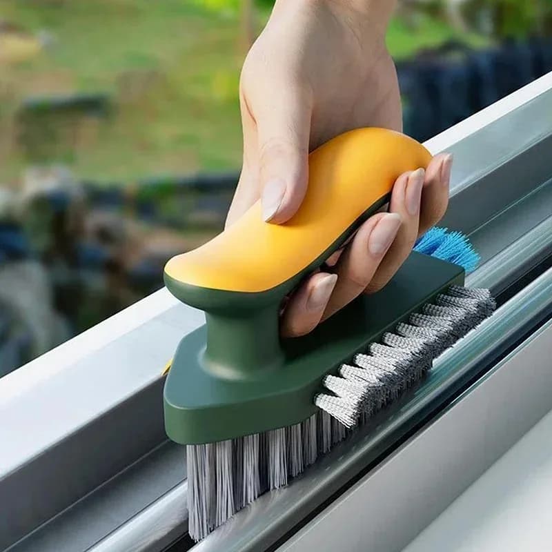 Useful Things for Kitchen Gadgets Cleaning Tools 4-in-1 Tool Dish Soap and Ceramic Tile Floor Brush Bathroom Supplies Tub Home