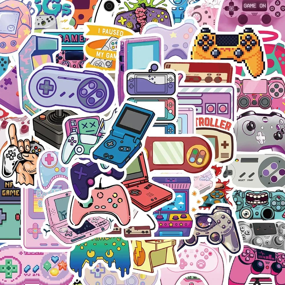 Game Stickers, Retro Game Childhood Game Console Stickers