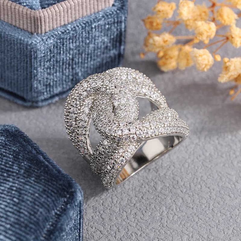 Original Design D Color Diamond Ring for Women Man 925 Silver Plated Diamond Test Pass Anniversary Jewelry