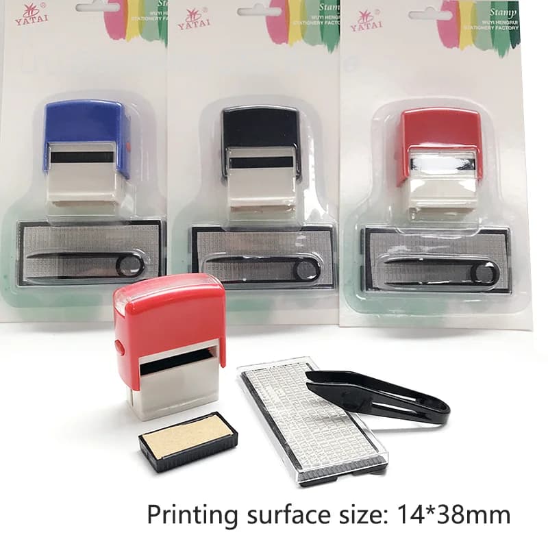 【S】Stamp Kit DIY Custom Personalized Self Inking Business Address Name Number Letter Stamp Handicrafts Printing Rubber Stamp