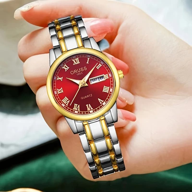 High-end women's watch Trend calendar watch Durable simple romantic personality unique women's watch