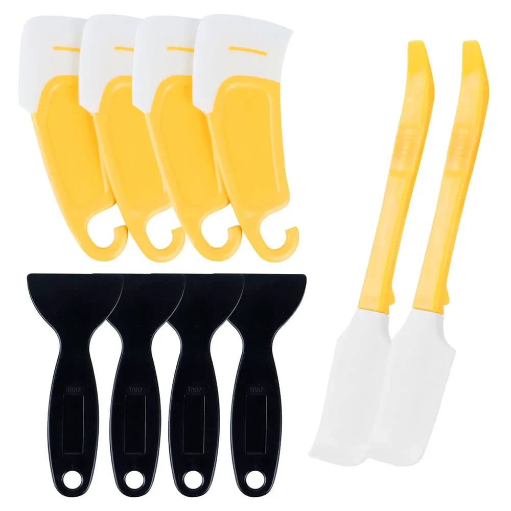 3D Resin Printer Accessories:  Silicone Spatula & Plastic Scraper for Resin Cleaning and Film Protection 3D Printer Parts
