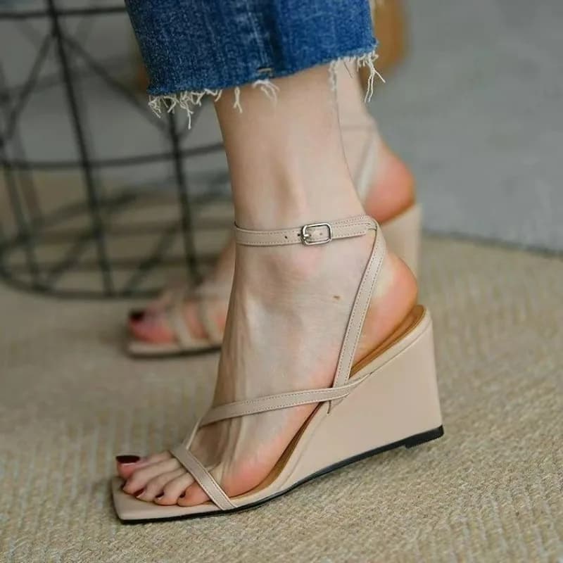 Women's Sandals for Summer 2025 Women Sandals Closed Toe Roman Sandals Women Platform Wedges Sandals Women Sandals