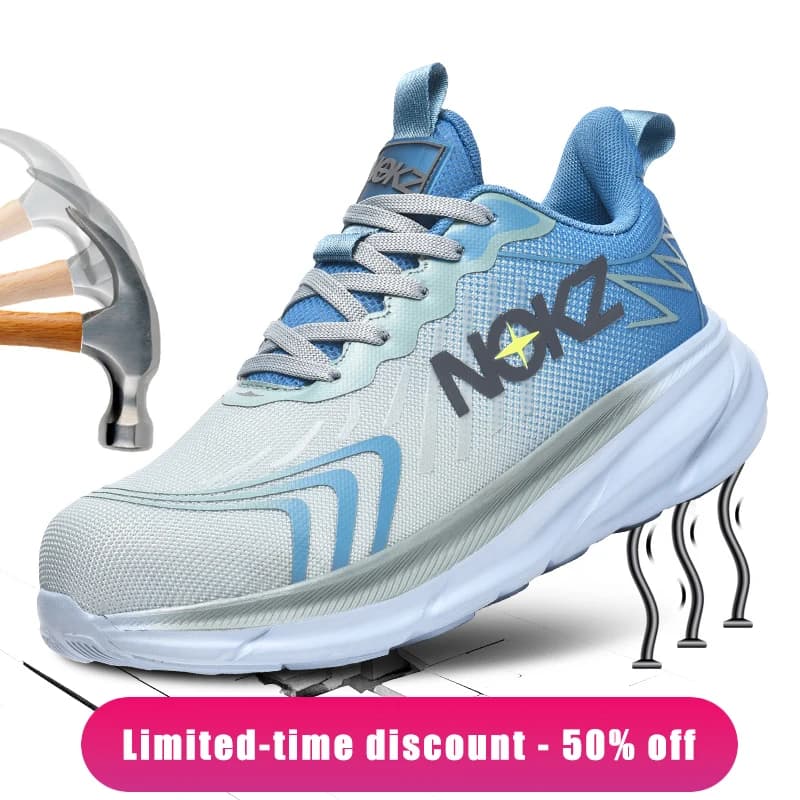 New Men's Work Safety Boots Men Steel Toe Cap Protective Shoes Puncture-Proof Work Shoes Breathable Sneakers Couple Safety Shoes