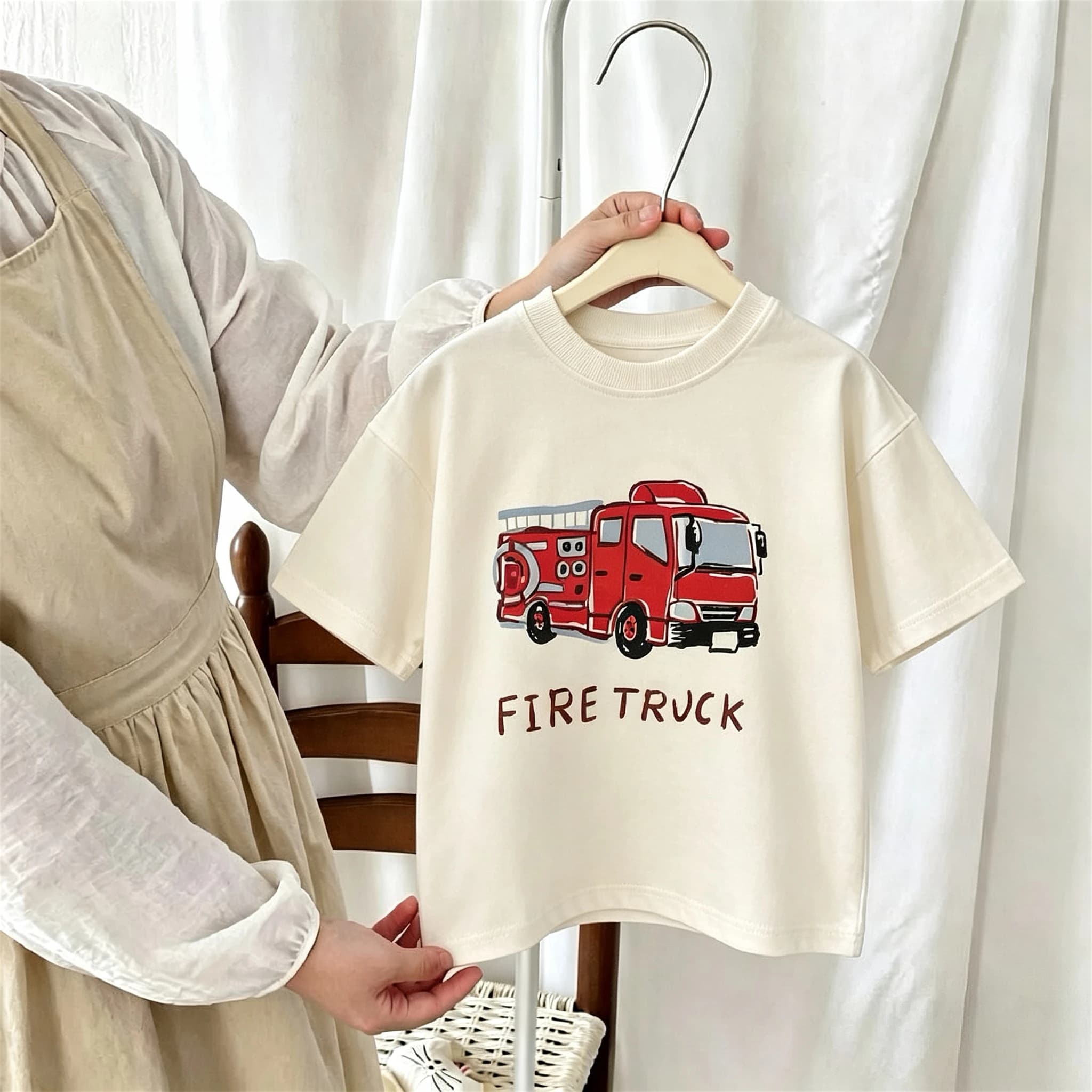 T-shirt For Boys Clothes 2026 New Summer Short Sleeve Tops Kids Tees Printed Car Fashion Crewneck Children's Tshirts 1-7 Age
