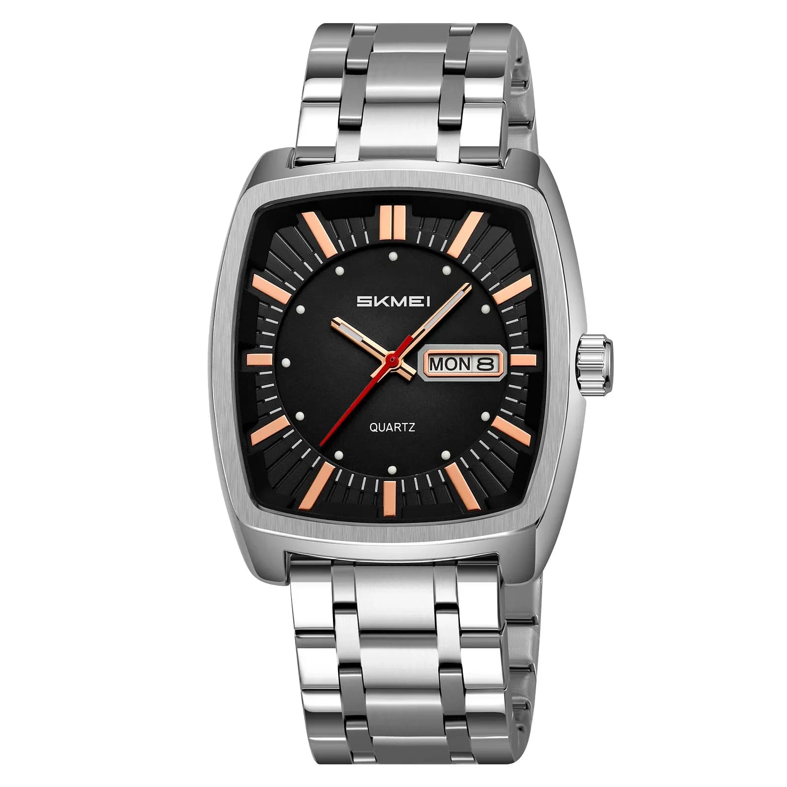 SKMEI 9354 Top Brand Quartz Casual Watches for Men Round Movement Waterproof Mens Wristwatches Date Week Display Male Clock