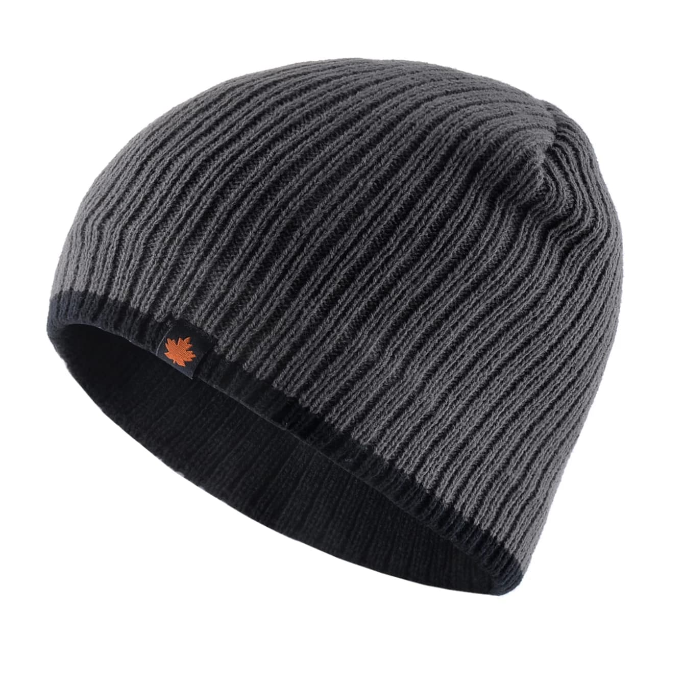 Men's Skullies Beanies Knitted Wool Hats Men Winter Knitting Thick Beanie Hat Double Layer Solid Color Velvet Warm Bonnet Cap