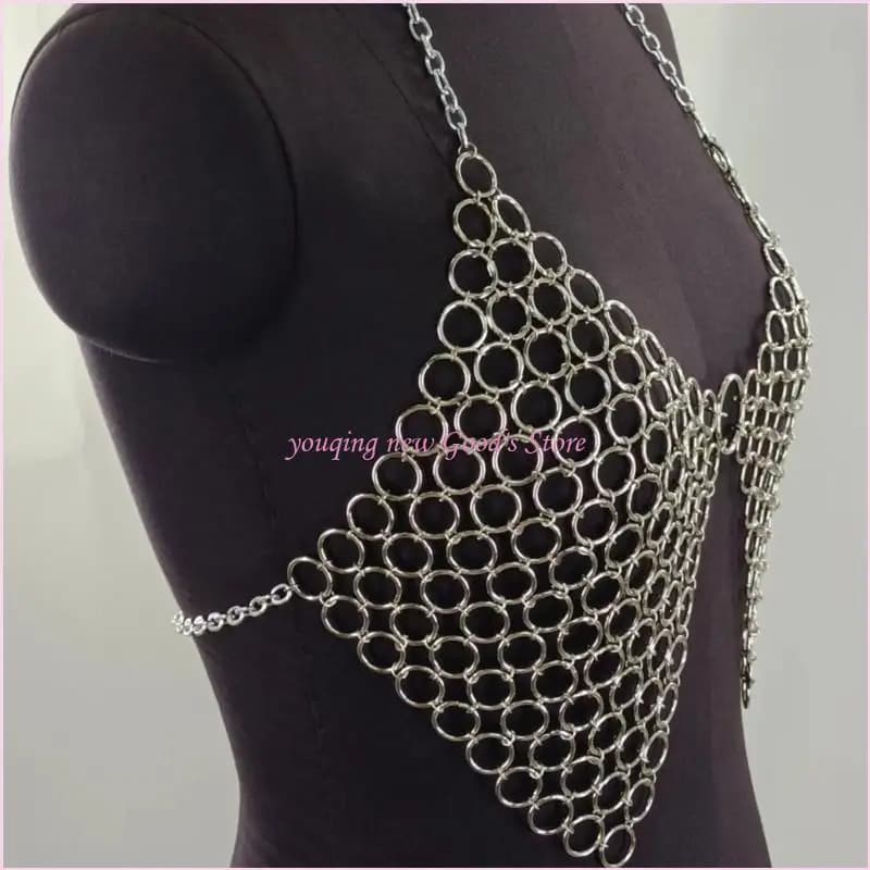 Stylish Adjustable Body Chain Jewelry With Small Hoop Rings Portable for Beach Parties and Music Festivals