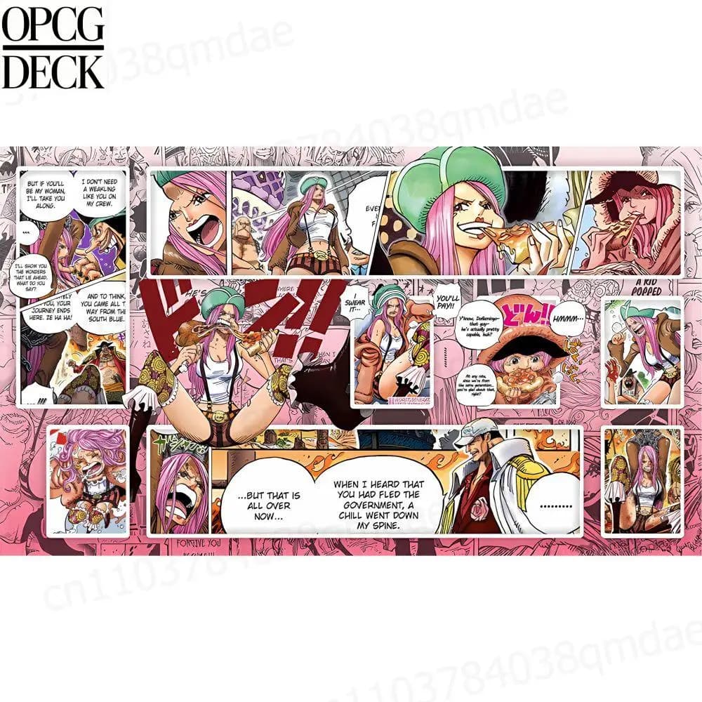 Playmat  CARD GAME Playmat   Jewelry Bonney  Anime Playmat high-quality Card Game Mat holiday gifts 60*35cm