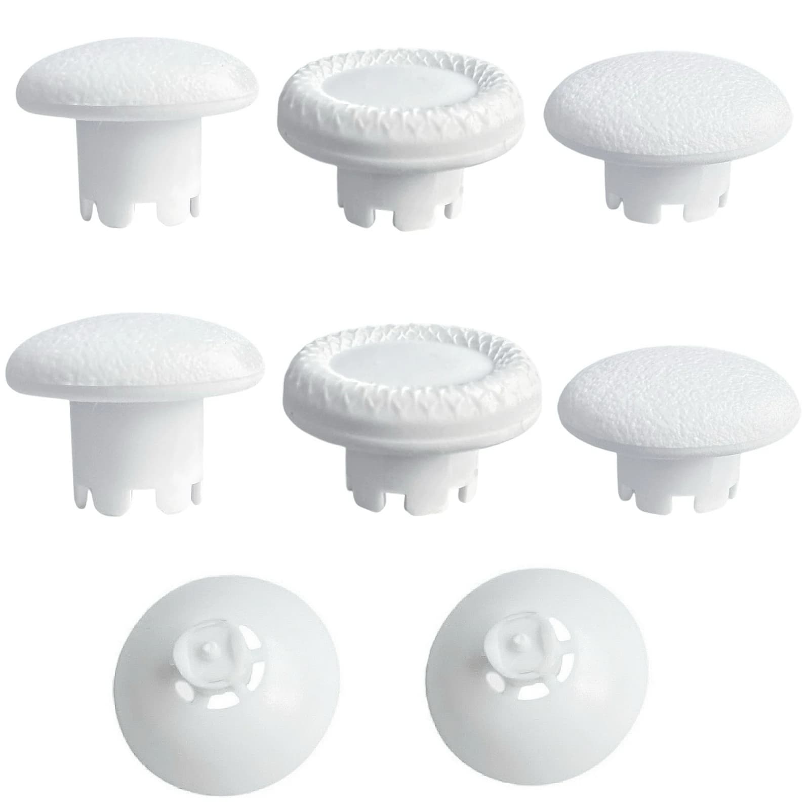 White High and Low Anti-slip Grip Adjustable Joysticks Interchangeable Thumbstick for PS4/PS5/PS5 Dual Sense  Edge Controller