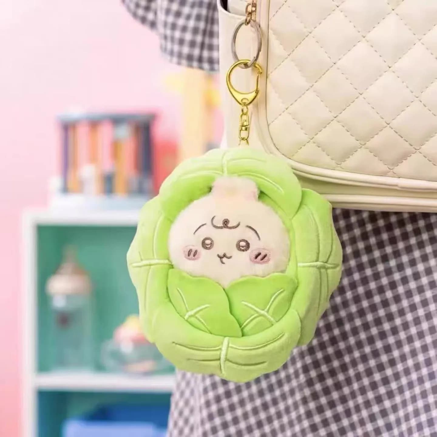 Cabbage Cabbage Baby Swaddling Blanket Cute Plush Doll Toy Bag Pendant Decoration Plush Toy Cute in Stock Nagano