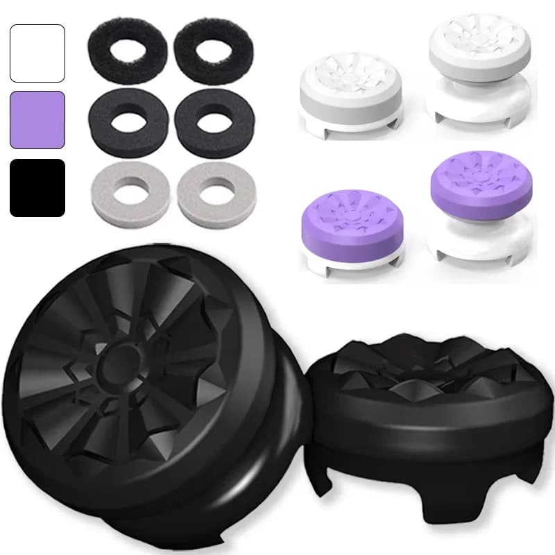 High-Rise Performance Thumbsticks for Playstation 4 5 Joystick Analog Stick Caps Soft Precision Ring for PS4/PS5/8BitDo Ultimate